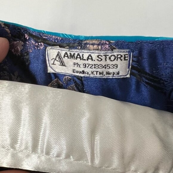 🩷 Kids, Tibetan Traditional Brocade Chupa Dress Losar - Blue. NWOT - Picture 8 of 12